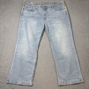 Levis 514 Jeans Mens 44x29 Blue Straight Slim Fit Classic Denim Work